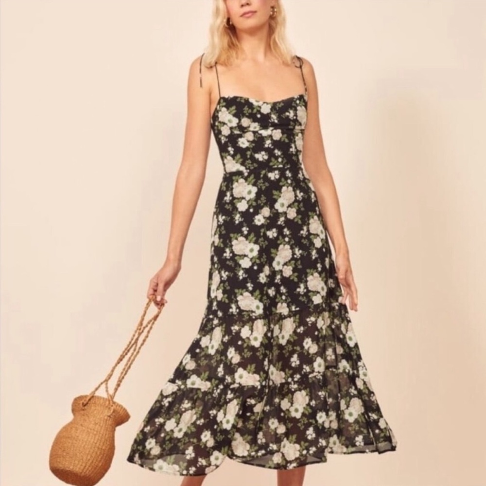 NWT. Reformation Emmie / Emmy Floral Print Midi Dress.